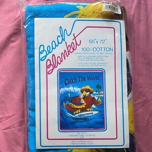 NOS Vintage Corona Extra 100% Cotton Beach Blanket